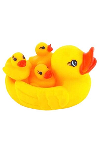 Generic 4-Piece Duck Bath Toy Set 3.2inch