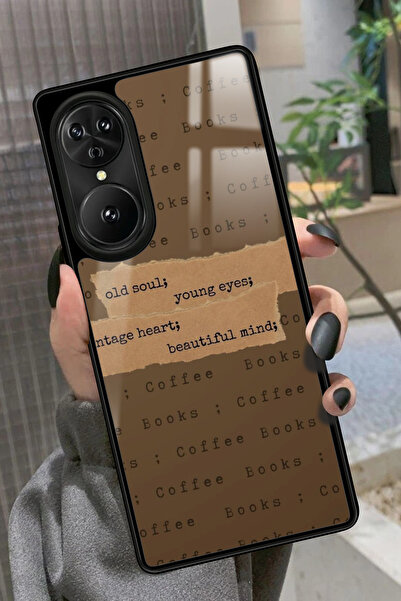 Reeder S19 Max Pro S EDGE Uyumlu Kahverengi Poster Tasarımlı Glossy Premium K...