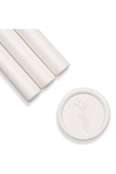 ARTIZAAR Set 5 batoane ceara, alb opac, mat, 1.1 x 13 cm, ceara pentru sigili...