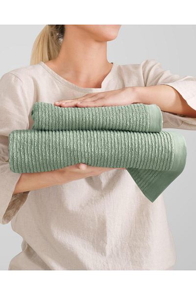 Arkaan Set of 2 classic green towels