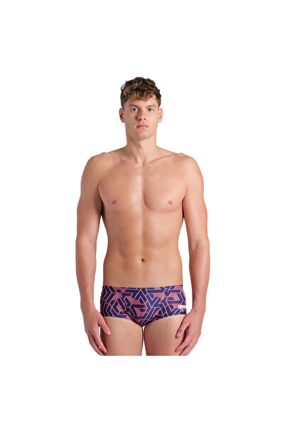 ARENA Pantaloni scurti de baie pentru bărbați ARENA, cu talie joasă/roșu bleumarin