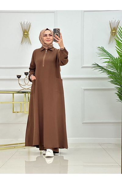 VALENS BOUTİQUE Women's Hijab Clothing 2-Piece Set Tunic & Trousers