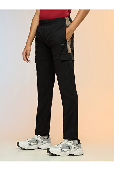 Technosport By Styli Teen Straight Fit Sports Cargo Track Pants