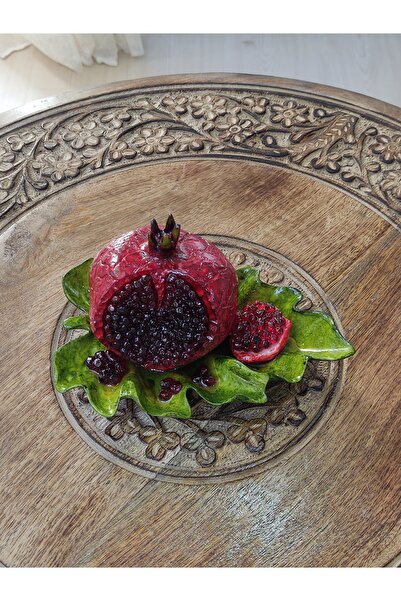 DNC Art&Deco Dekoratif Nar ve Yaprak Biblosu - Bolluk ve Bereket Simgesi (Küçük)