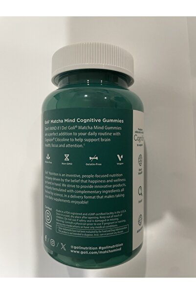 GOLİ Jolly Nutrition, Matcha Cognitive Gummies, 60 Gummies