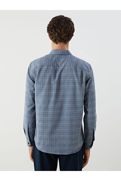 LC Waikiki Stilinizi Bize Bırakın | Regular Fit Uzun Kollu Ekose Gabardin Erkek Gömlek