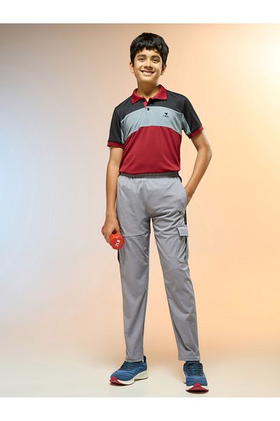 Technosport By Styli Teen Straight Fit Sports Cargo Track Pants