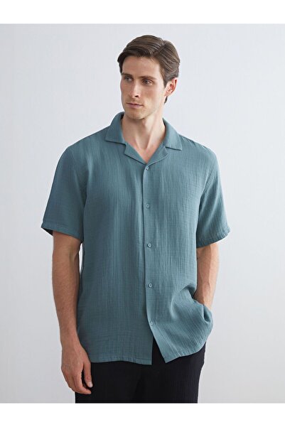 LC Waikiki Sparkling Selections from Shining Store |   Standard Fit Short Sleeve Men's Shirt