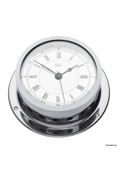 Barigo Quartz Clock Star Chromed Brass