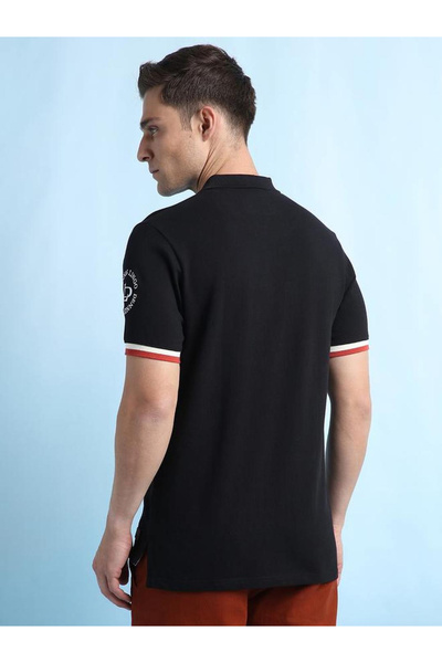 Dennis Lingo By Styli Cotton Embroidered Slogan Polo T-Shirt