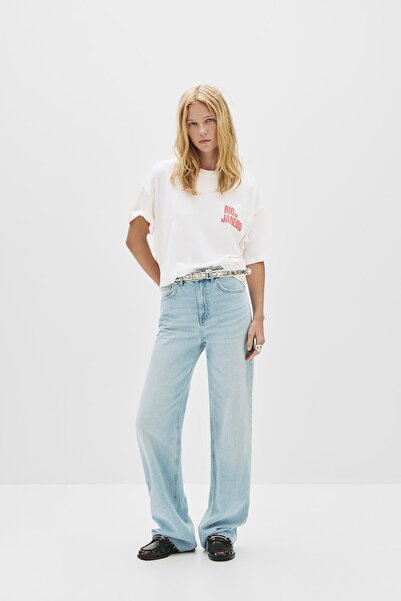 Pull & Bear Rio de Janeiro Baskılı T-shirt