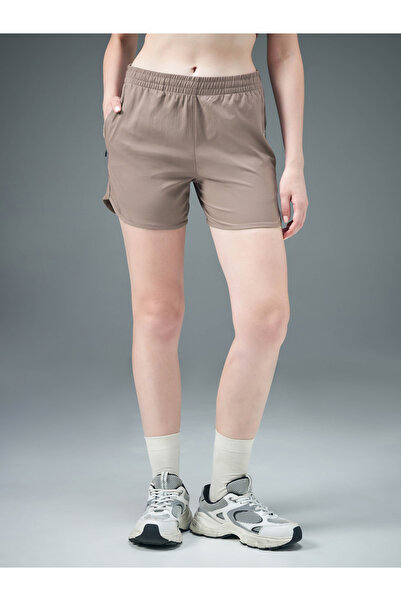 Technosport By Styli Women Solid Regular Fit Shorts