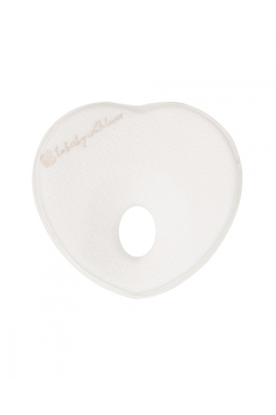 Kikka Boo KikkaBoo Airknit Heart White Head Shaping Memory Pillow