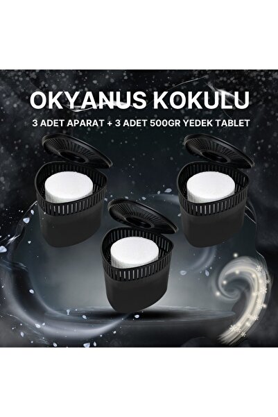 Saban 3 Adet 500GR - OKYANUS - Nem Alıcılı Ve Rutubet Giderici Aparat Üçgen (...