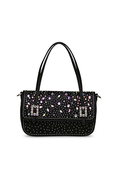 Steve Madden حقيبة يد سيلي سوداء للنساء