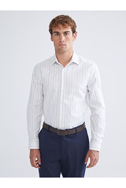 LC Waikiki Slim Fit Long Sleeve Striped Men's Shirt