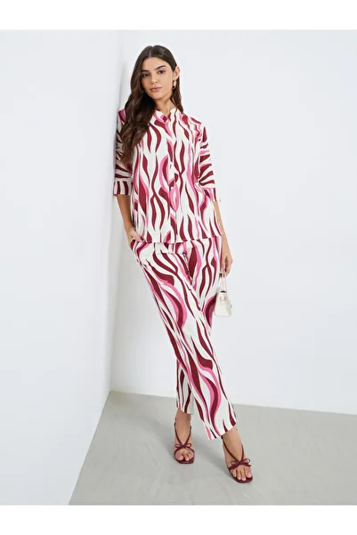 INDO STREET By Styli Multi Printed Shirt Collar Tunic and Palazzos Co-Ords