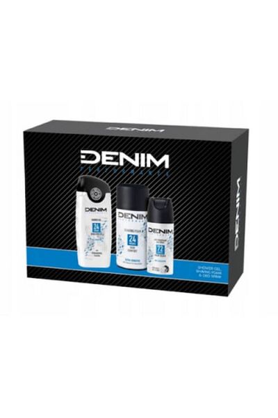 Denim Set - Shaving Foam 300ml + Deodorant Spray 150ml + Shower Gel 250ml