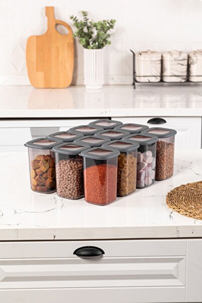 UnicUtil Set of 12 food containers, UnicUtil, Durable Elegant, Anthracite