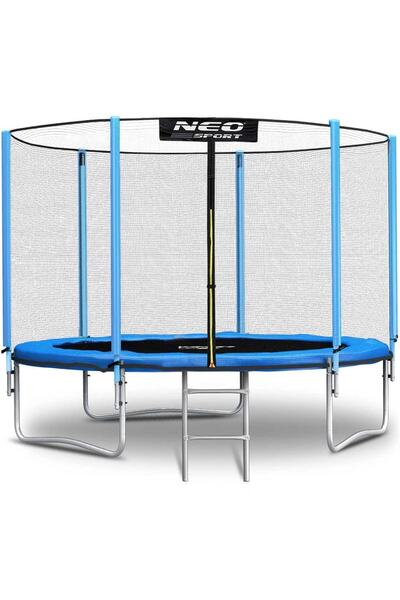 DacEnergy Trambulina de gradina , stalpi metalici, plasa de siguranta exterioara, intrarea se inchide cu fe...