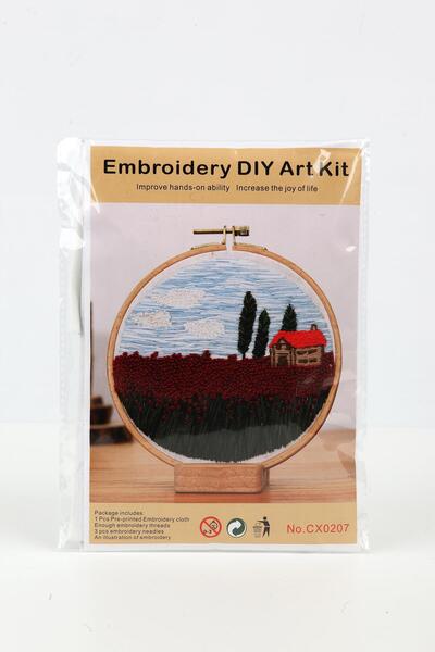 ŞERİFOĞLU Embroidery Kit with Landscape Pattern