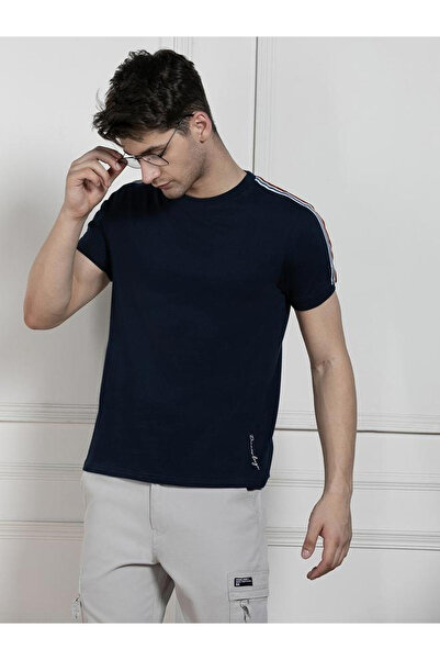 Dennis Lingo By Styli Men Black Crew Neck Cotton T-Shirt