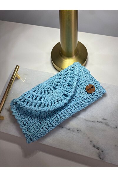 YM Kadın El Örgüsü Gözlük & Cüzdan Çantası