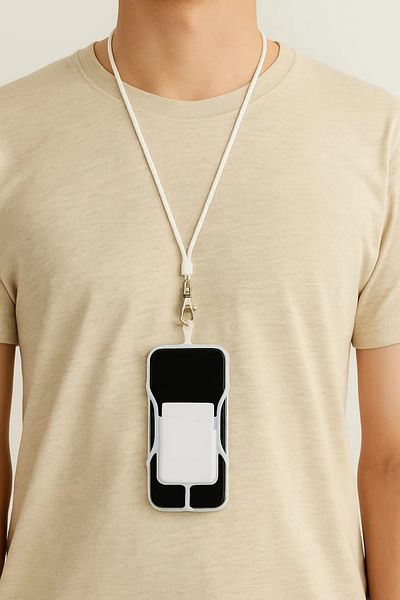 Arma House White Strap Tablet Case Compatible with All Phones - Phone Case