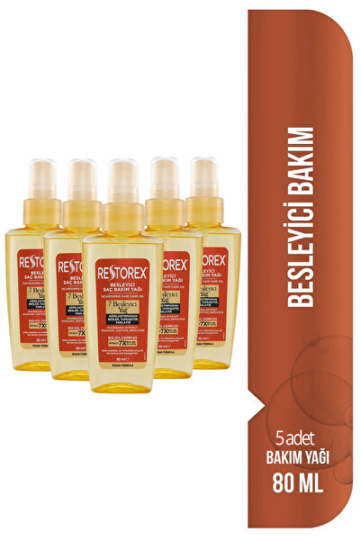 Restorex Ulei de îngrijire nutritiv 80 ml - 7 uleiuri nutritive 5 bucăți