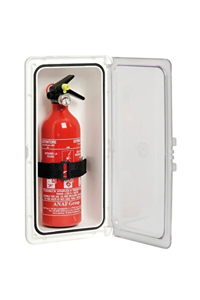 OSCULATI Compartiment Incastrat cu Usa pentru Stingatoare ANAF 1 Kg, OSCULATI, Polipropilena Alba, Transparen