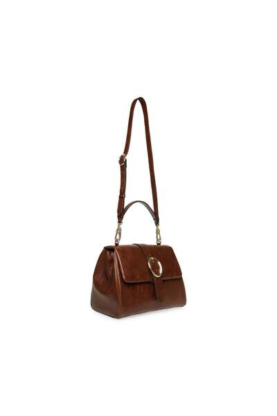 Steve Madden Women's Bengine Brown/Gold Handbag