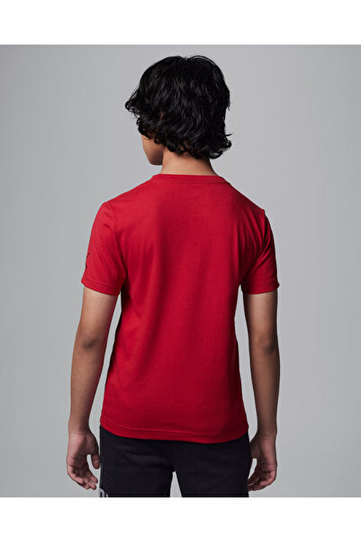 Nike Jordan Jdb Mj Wordmark Emb Crew Boy's T-Shirt 95D634 95D634-R78