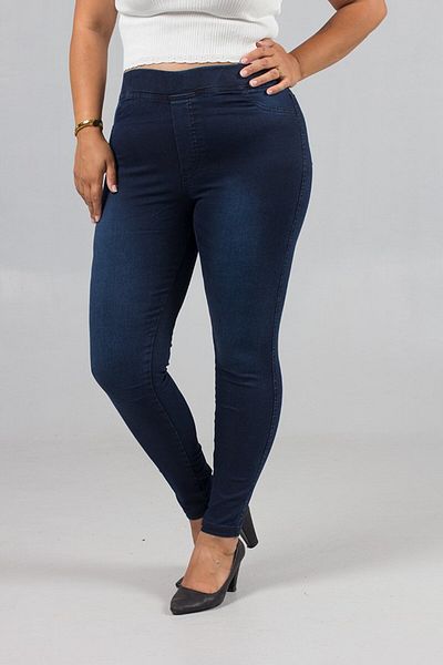 Truva XXL Back Pocket, Lycra and Plus Size Leggings Jeans Navy Blue Pants