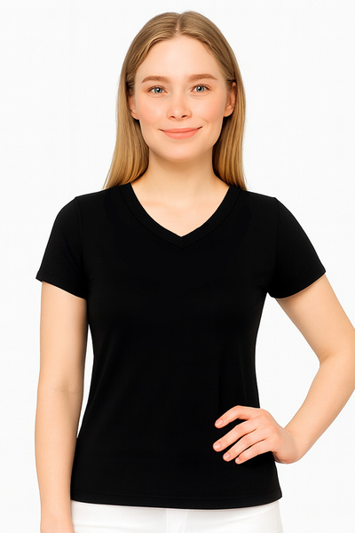 par lingerie pl Tricou cu mânecă scurtă cu decolteu în V
