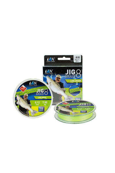 EnergoTeam Pentru textile L&K Jig Braid Verde Lime 110 m
