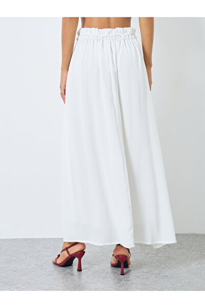Styli Elasticated Waistband A-Line Maxi Skirts
