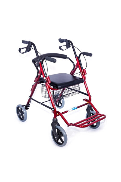 Comfort Plus Rolatör Yürüteç | Ayak Pedallı, Transfer Sandalyeli Kullanım, Al...