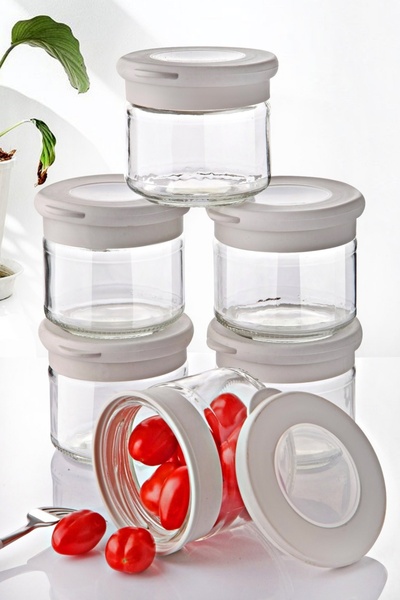 UnicUtil Set of 6 spice containers, UnicUtil, Spacious Stylish, Grey