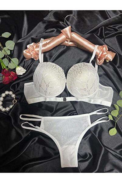 Elora Set sutien căptușit cu detaliu inel