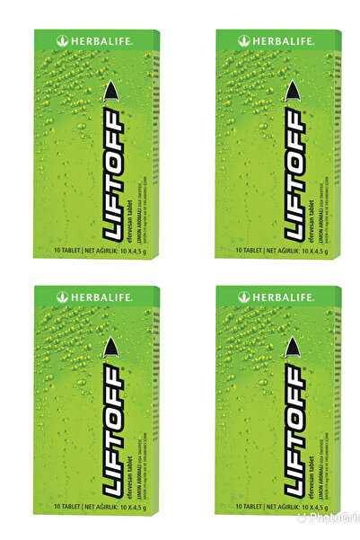 Herbalife Liftoff Limon Aromalı Efervesan İçecek C ve B Vitaminli 4’lü Paket