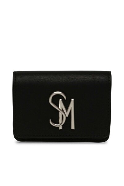 Steve Madden محفظة ألزو نسائية باللونين الأسود والفضي