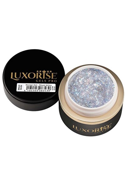 LUXORISE Gel Design 3D - Strălucire Regală, Argintiu Strălucitor 5ml