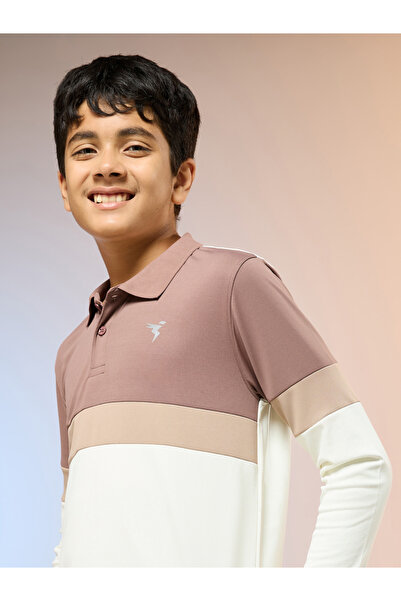 Technosport By Styli Teen Color Block Slim Fit Polo