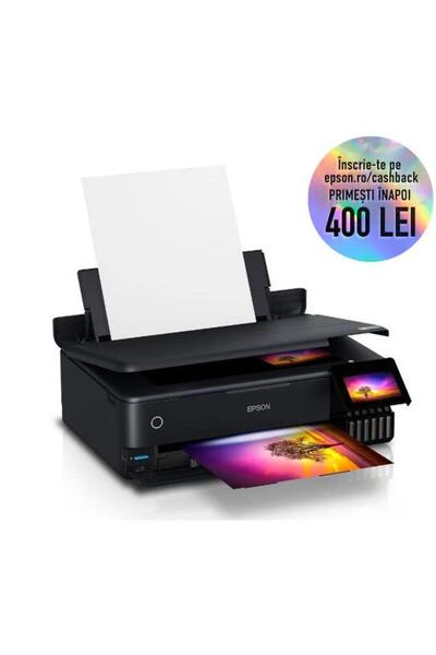 EPSON Multifunctional EcoTank L8180, Inkjet color, A3, 16 ppm, Duplex, Retea, Wireless (Black)