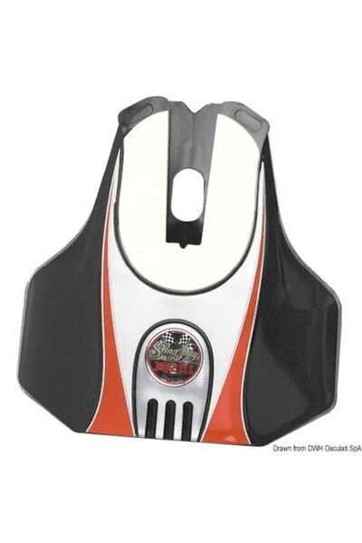 OSCULATI Hydrofoil Stabilizer StingRay, No Screws Mounting, for Engines 25-75 HP