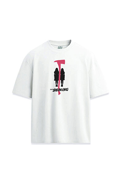 Darkia تي شيرت مريح مطبوع بتصميم خاص لفيلم The Shining Kubrick للجنسين