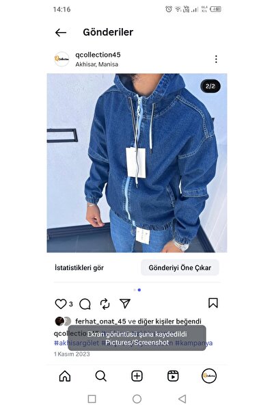 Q45collection Oversize Erkek Denim Kot Ceket