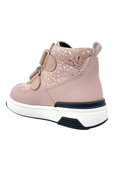 Nubebe Angela Kız Bebe Deri Bot Pudra