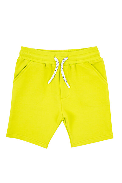 Mavipink Erkek Çocuk Pamuklu Bisiklet Baskılı Tişört ve Yeşil Şortlu Takım