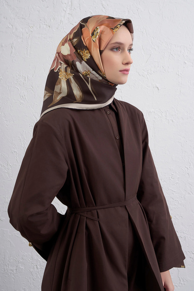 Armine Silk Scarf 9414D (Twi̇ll)-38
